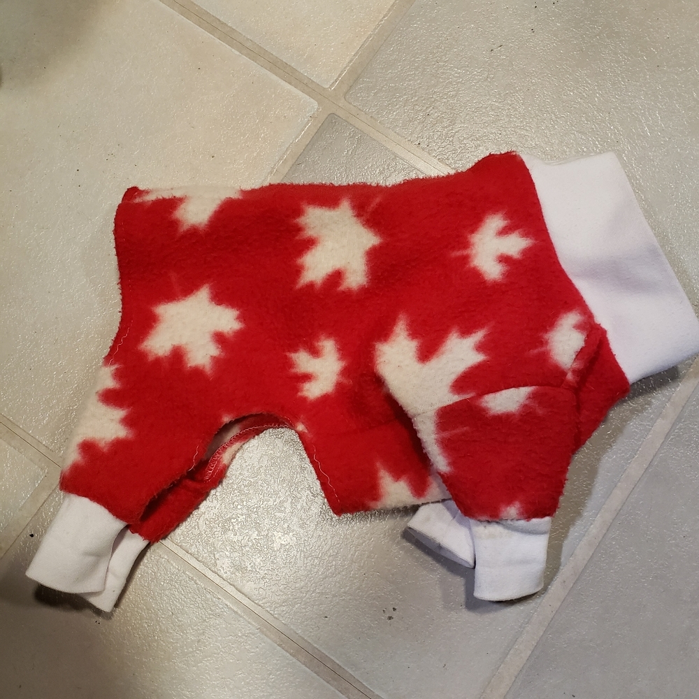 3/$20 Maple leaf dog sweater